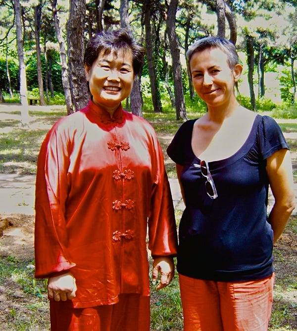 Mme Liu Yafei et Frédérique Degaille, Beidaihe 2007